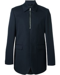 Мужской темно-синий шерстяной пиджак от Raf Simons