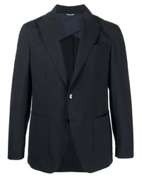 Мужской темно-синий шерстяной пиджак от Reveres 1949