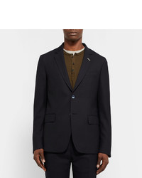Мужской темно-синий шерстяной пиджак от Gant