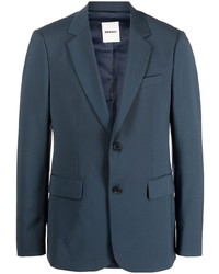 Мужской темно-синий шерстяной пиджак от Sandro