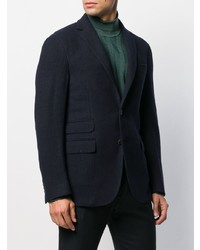Мужской темно-синий шерстяной пиджак от The Gigi