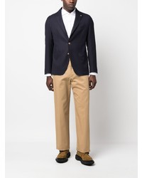 Мужской темно-синий шерстяной пиджак от Tagliatore