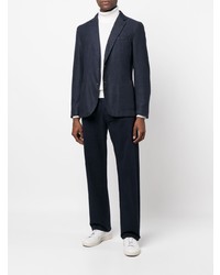 Мужской темно-синий шерстяной пиджак от BOSS