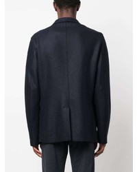 Мужской темно-синий шерстяной пиджак от Herno