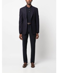 Мужской темно-синий шерстяной пиджак от Tonello