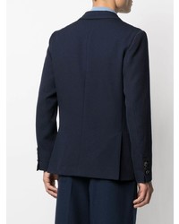 Мужской темно-синий шерстяной пиджак от Ami Paris