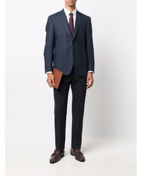 Мужской темно-синий шерстяной пиджак от Canali
