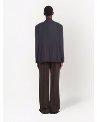 Мужской темно-синий шерстяной пиджак от Prada