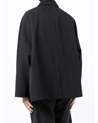 Мужской темно-синий шерстяной пиджак от Fumito Ganryu