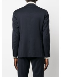 Мужской темно-синий шерстяной пиджак от Lardini