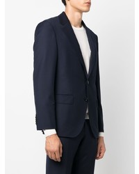 Мужской темно-синий шерстяной пиджак от BOSS