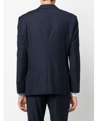 Мужской темно-синий шерстяной пиджак от BOSS