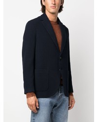 Мужской темно-синий шерстяной пиджак от Circolo 1901