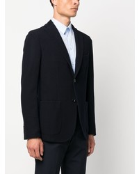 Мужской темно-синий шерстяной пиджак от Boglioli
