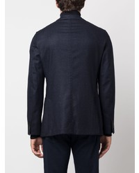 Мужской темно-синий шерстяной пиджак от Boglioli