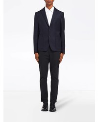 Мужской темно-синий шерстяной пиджак от Prada