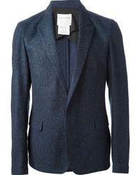 Мужской темно-синий шерстяной пиджак от Stephan Schneider