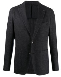 Мужской темно-синий шерстяной пиджак от Tagliatore