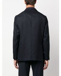 Мужской темно-синий шерстяной пиджак от Brioni