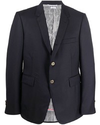 Мужской темно-синий шерстяной пиджак от Thom Browne