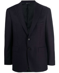 Мужской темно-синий шерстяной пиджак от Tonello