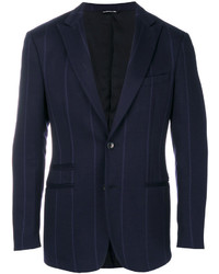 Мужской темно-синий шерстяной пиджак от Tonello