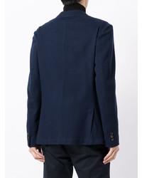 Мужской темно-синий шерстяной пиджак от Colombo