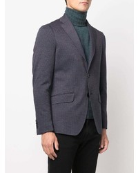Мужской темно-синий шерстяной пиджак от Etro