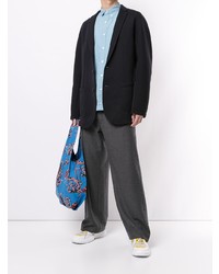 Мужской темно-синий шерстяной пиджак от Kolor