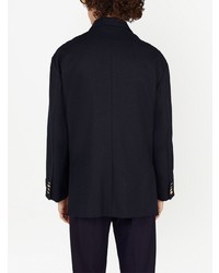 Мужской темно-синий шерстяной пиджак от Gucci