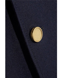 Женский темно-синий шерстяной пиджак от Saint Laurent