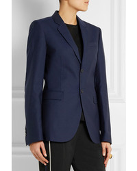 Женский темно-синий шерстяной пиджак от Marni