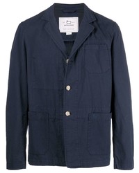 Мужской темно-синий шерстяной пиджак от Woolrich