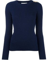 Женский темно-синий шерстяной свитер от Ash