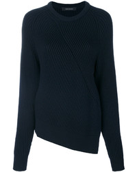 Женский темно-синий шерстяной свитер от Cédric Charlier