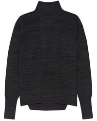 Женский темно-синий шерстяной свитер от Dion Lee