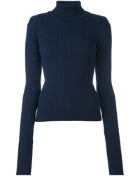 Женский темно-синий шерстяной свитер от Jacquemus