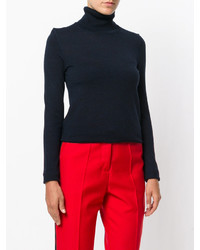 Женский темно-синий шерстяной свитер от Joseph