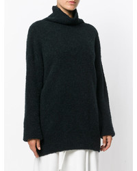 Женский темно-синий шерстяной свитер от Cédric Charlier