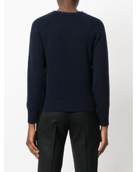 Женский темно-синий шерстяной свитер от A.P.C.