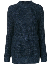 Женский темно-синий шерстяной свитер от See by Chloe