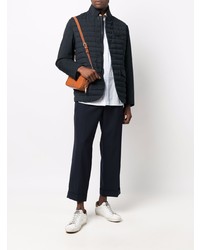 Мужской темно-синий шерстяной стеганый пиджак от Woolrich