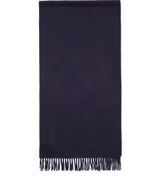 Мужской темно-синий шерстяной шарф от A.P.C.