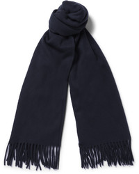 Мужской темно-синий шерстяной шарф от Ami