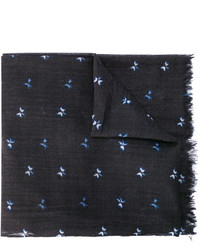 Мужской темно-синий шерстяной шарф от Bellerose