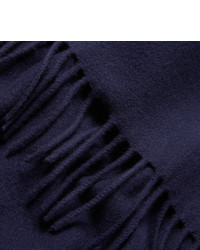 Мужской темно-синий шерстяной шарф от Acne Studios