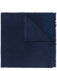 Мужской темно-синий шерстяной шарф от Church's
