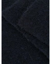 Мужской темно-синий шерстяной шарф от Roberto Collina