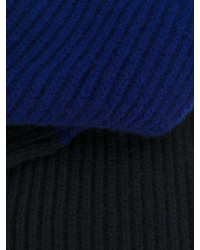 Мужской темно-синий шерстяной шарф от Marni