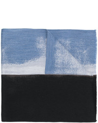 Мужской темно-синий шерстяной шарф от Jil Sander